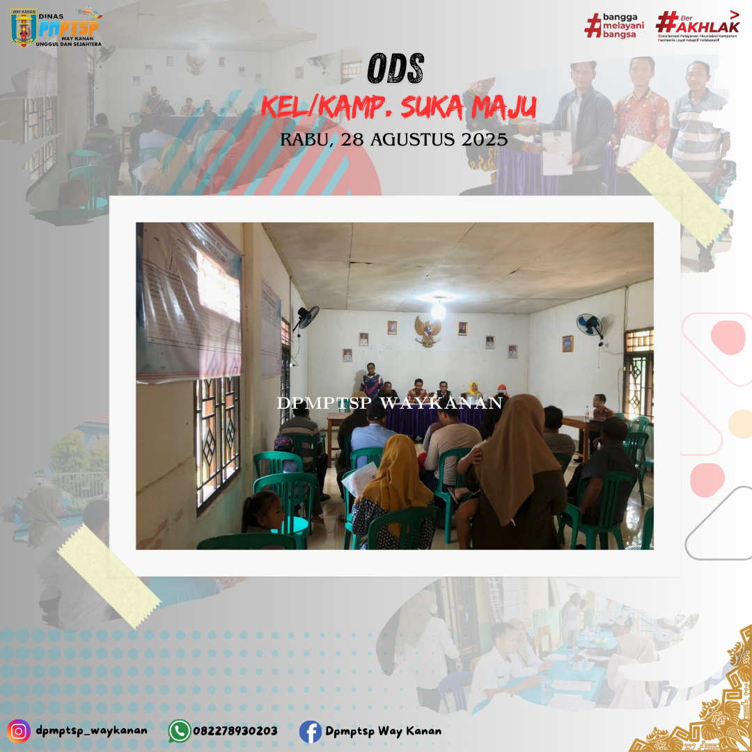 ODS Hadir di Kampung Suka Maju, Bantu Masyarakat Urus Perizinan