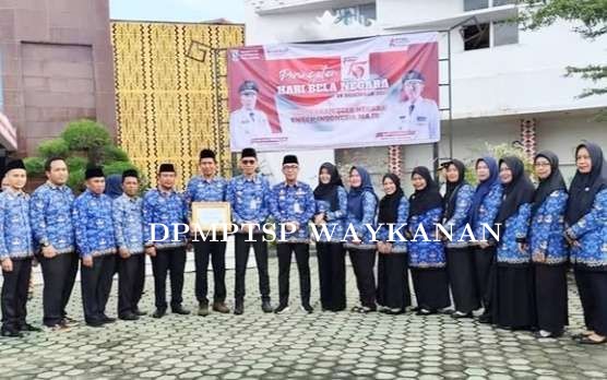 Dinas Penanaman Modal Way Kanan Raih Penghargaan Pelayanan Publik